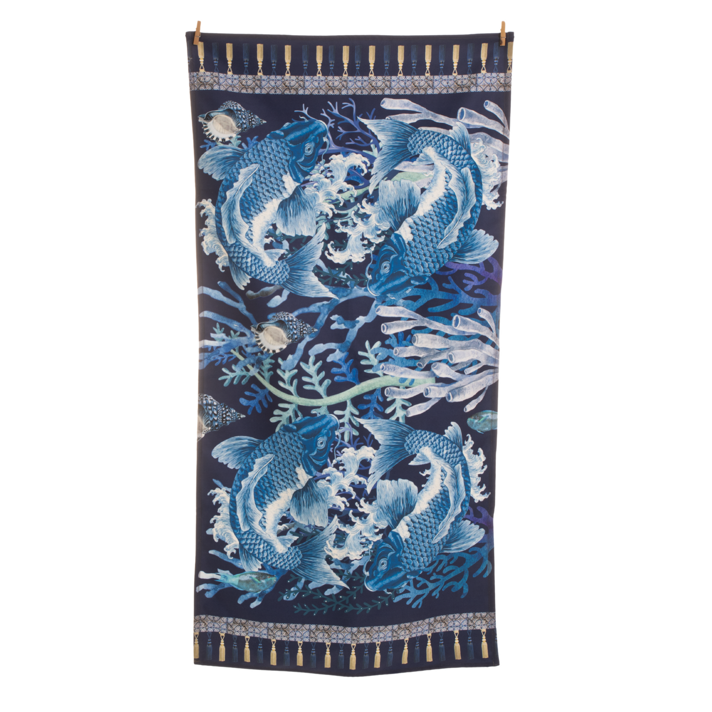 Blue Koi - Guest Bathroom Towel