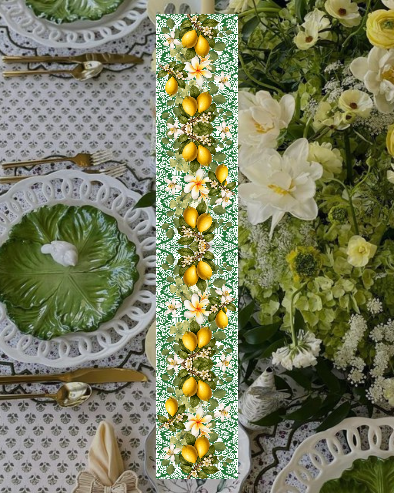 Table Runner - Lemons - Hannah Claire Creations