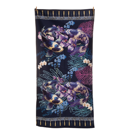 Purple Koi - Guest Bathroom Towel