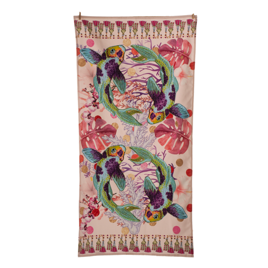 Koi & Corals - Guest Bathroom Towel