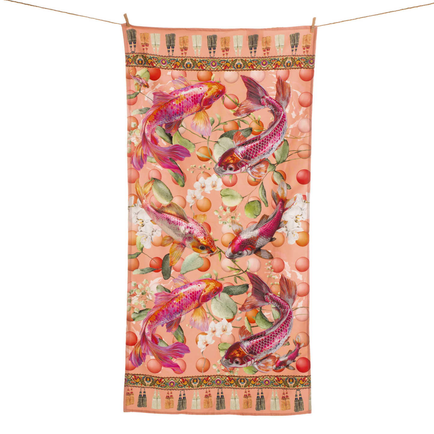 Pink Koi - Guest Bathroom Towel