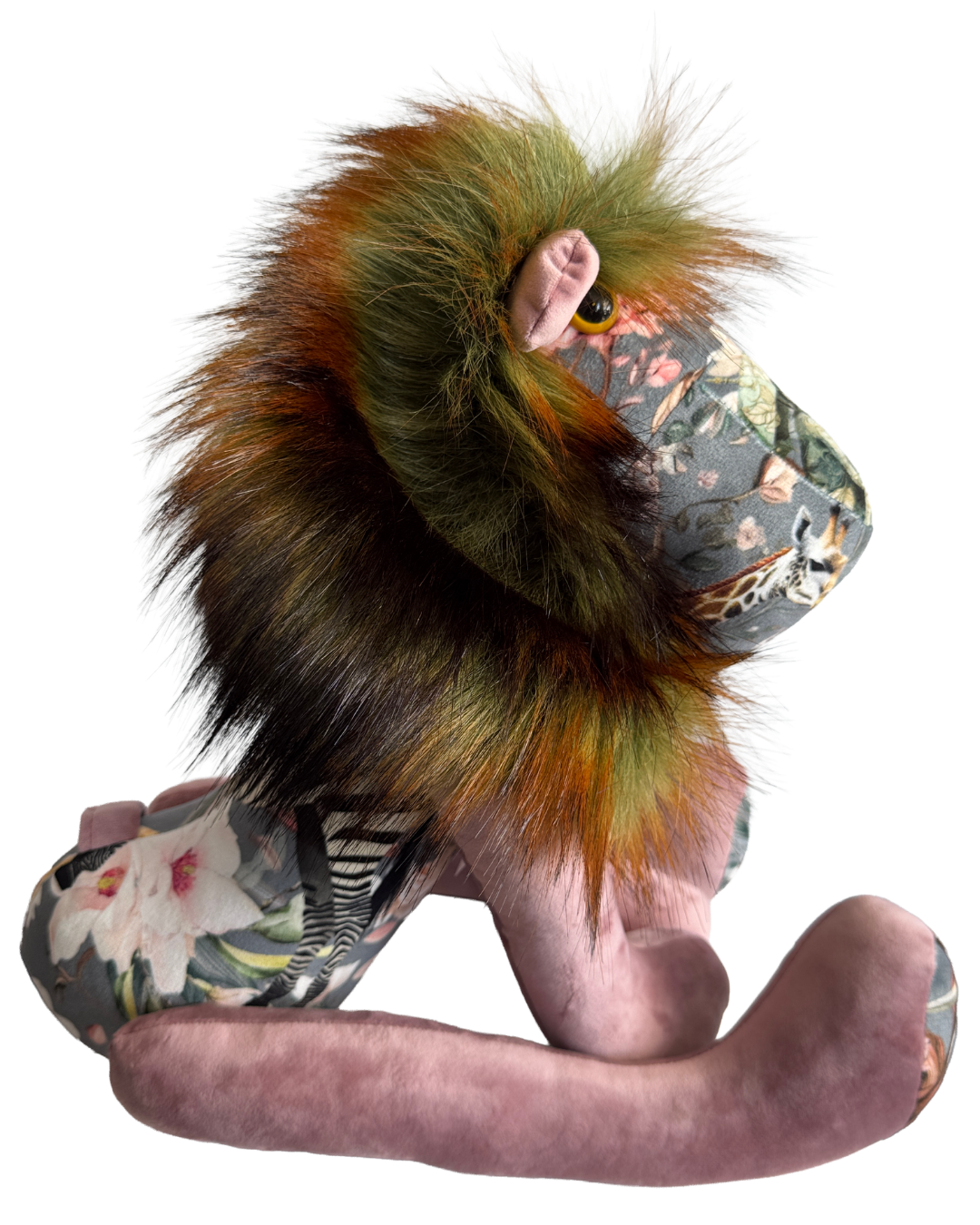 Handmade Lion - Hello Africa Pinks - Hannah Claire Creations