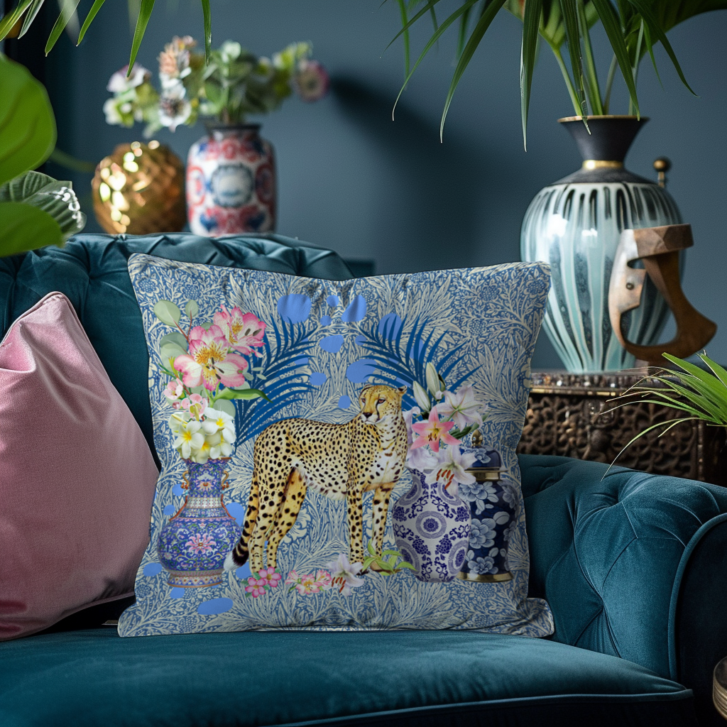 Palms & Cheetah - Hannah Claire Creations