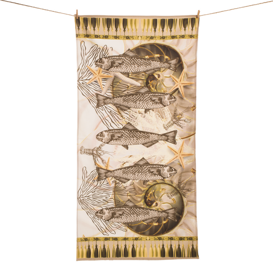 Shells & Fish - Guest Bathroom Towel