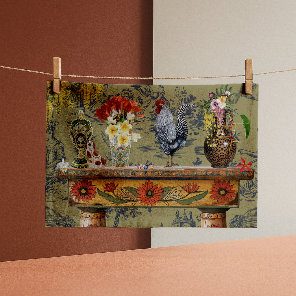 Bossy Rooster - Tea Towel