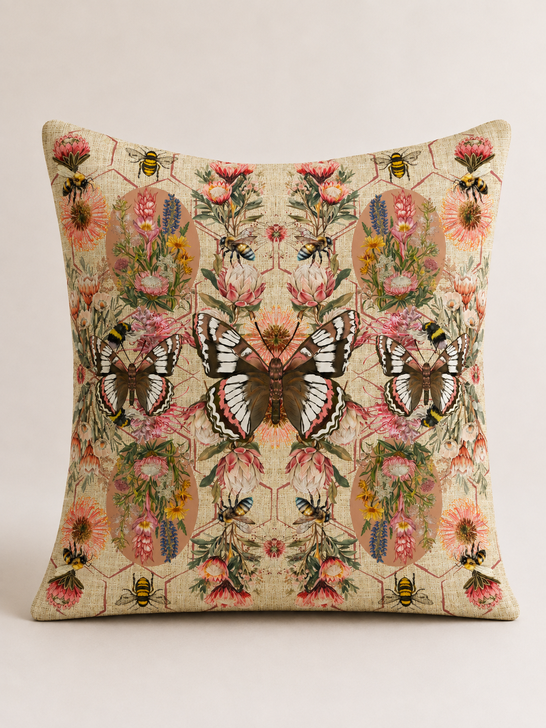 Botanical Butterfly and Bee