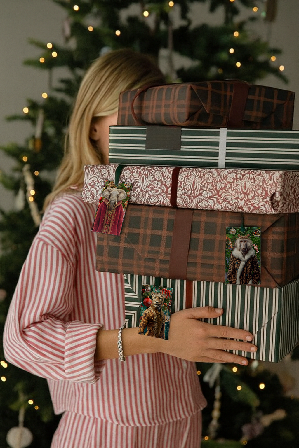 The Big Six Christmas Gift Tags