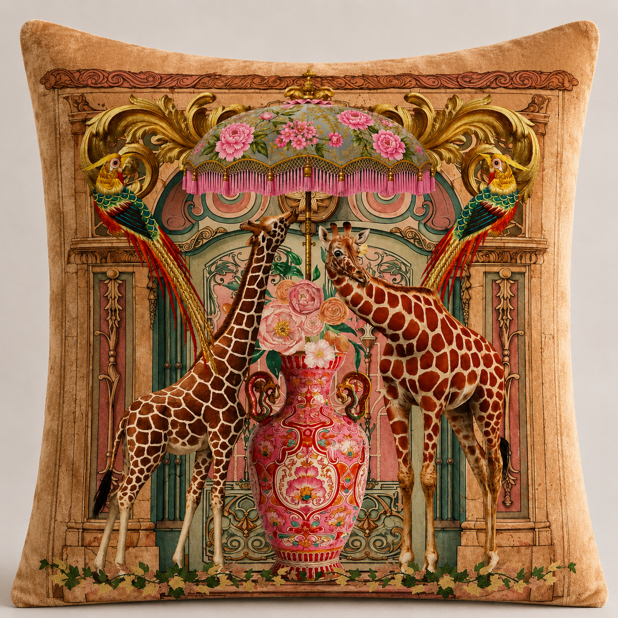 Giraffe & Vase