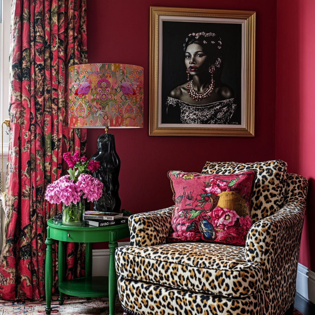 Roseate Spoonbill Lampshade - Hannah Claire Creations