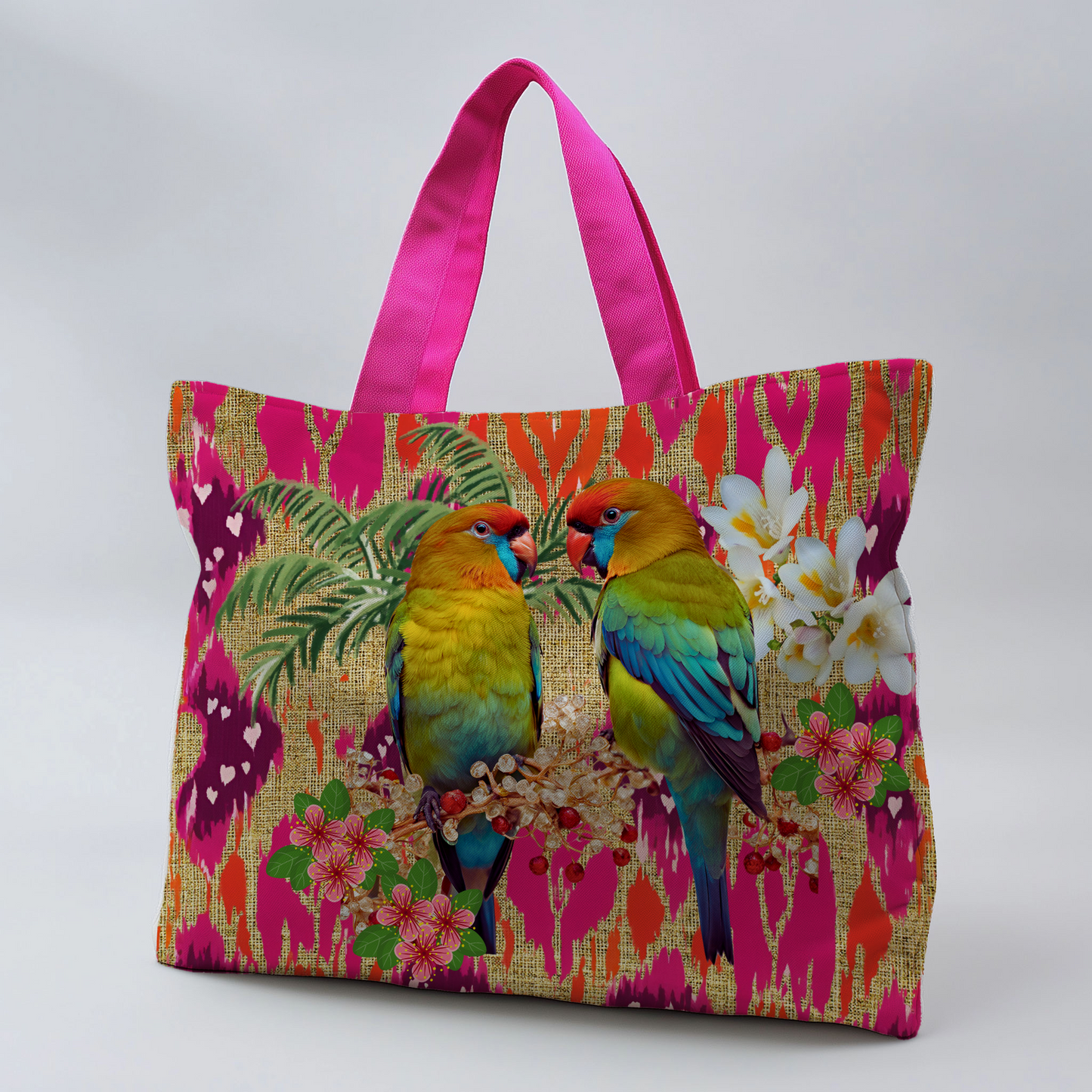 Feathered Kisses Beach Bag - Hannah Claire Creations