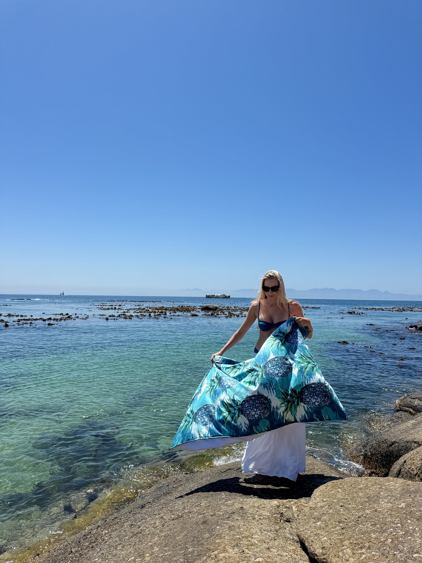 Blue Pineapples - Beach Towel