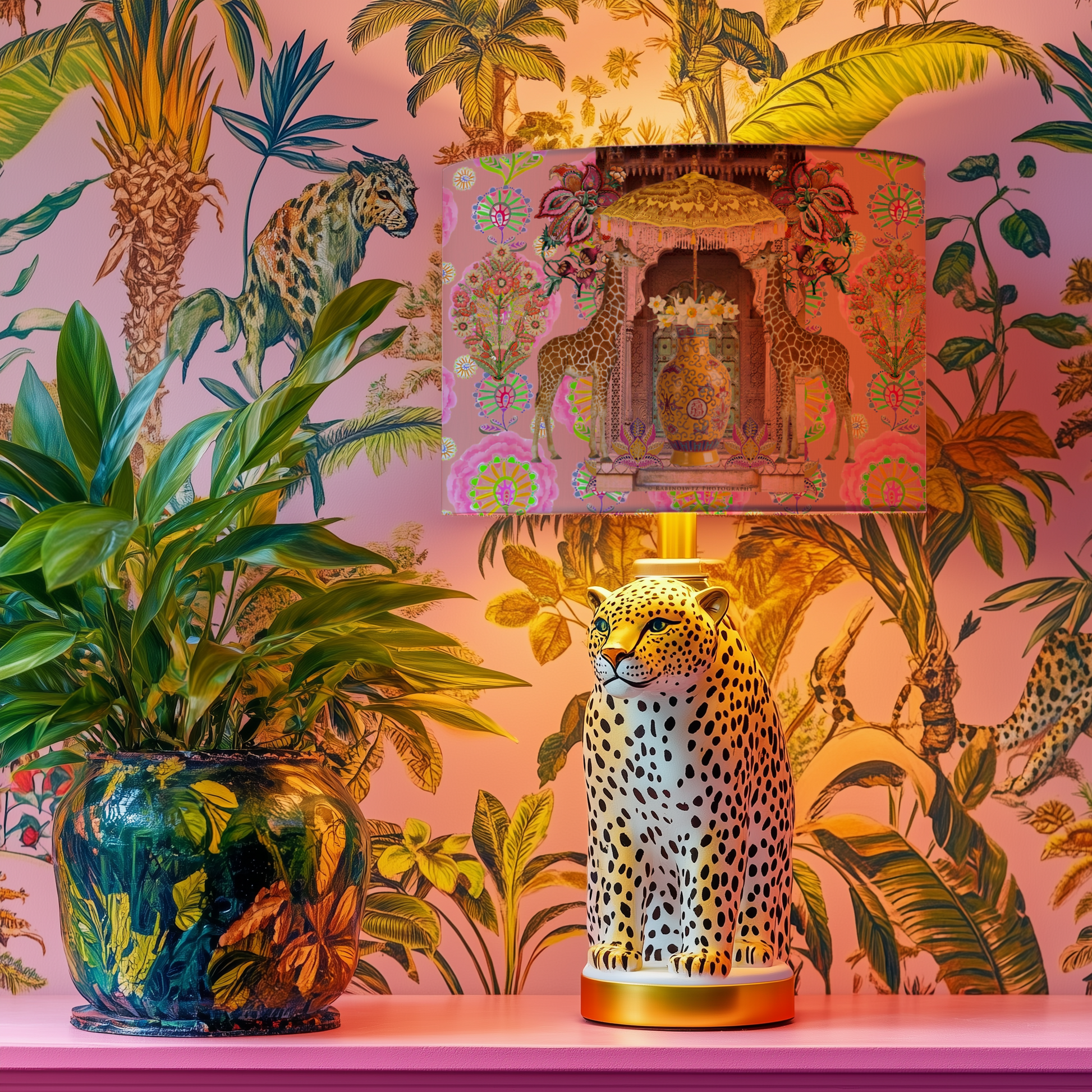 Hello Africa Lampshade - Hannah Claire Creations