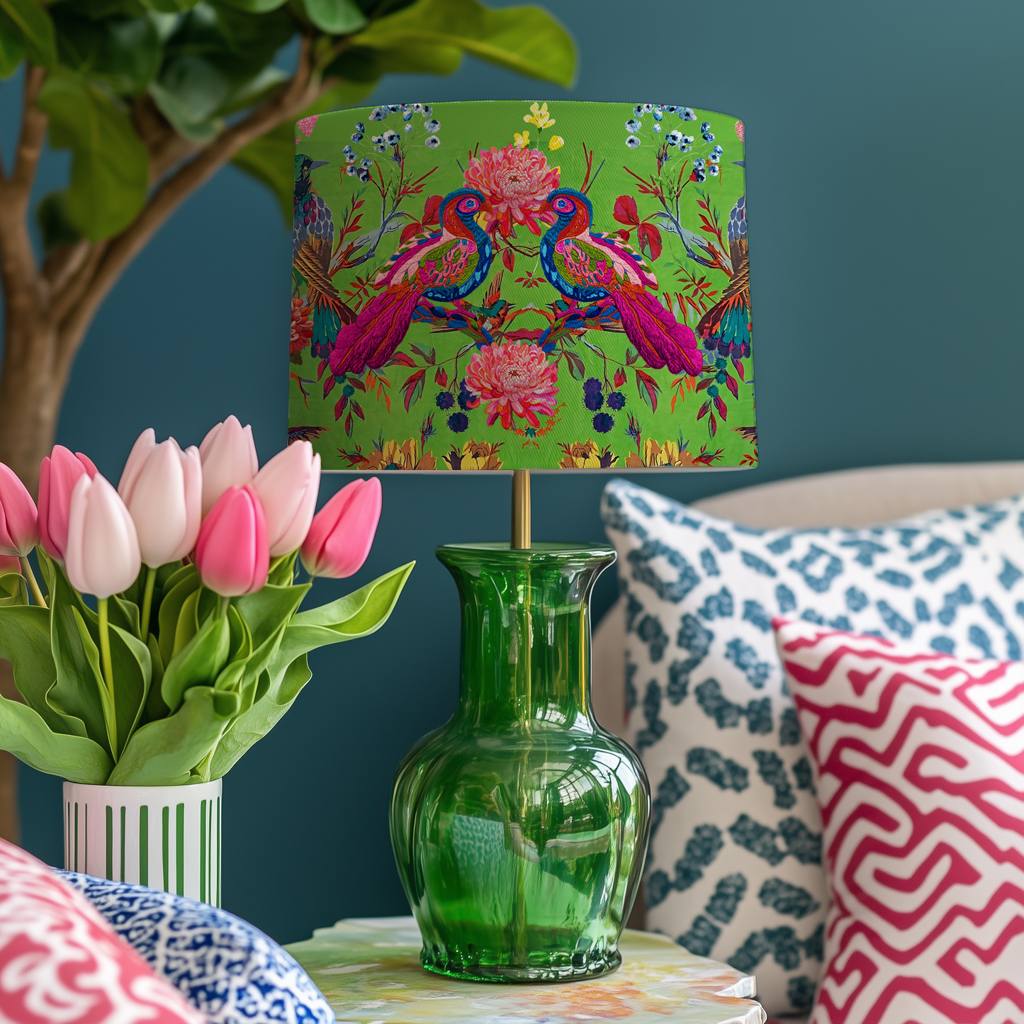 Emerald Botanical Lampshade