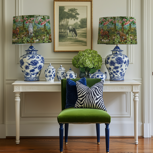 Wild Cat Nine Lampshade - Hannah Claire Creations