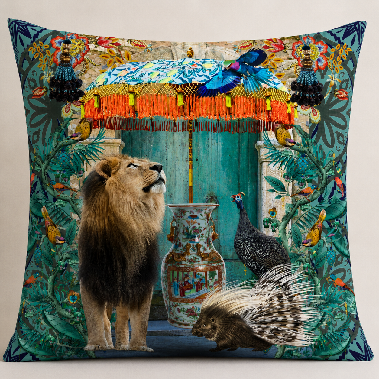 African Lion & Porcupine