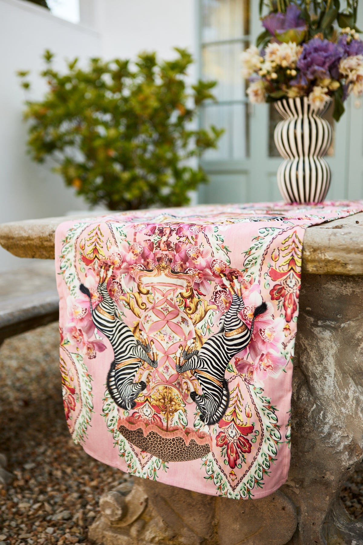 Table Runner - Zebra Menagerie