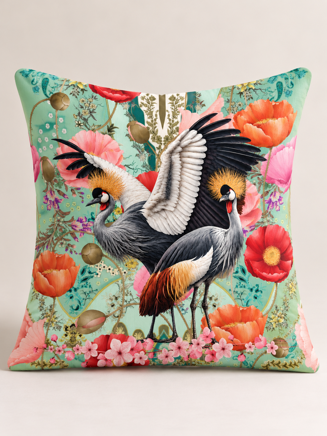 Cranes & Poppies