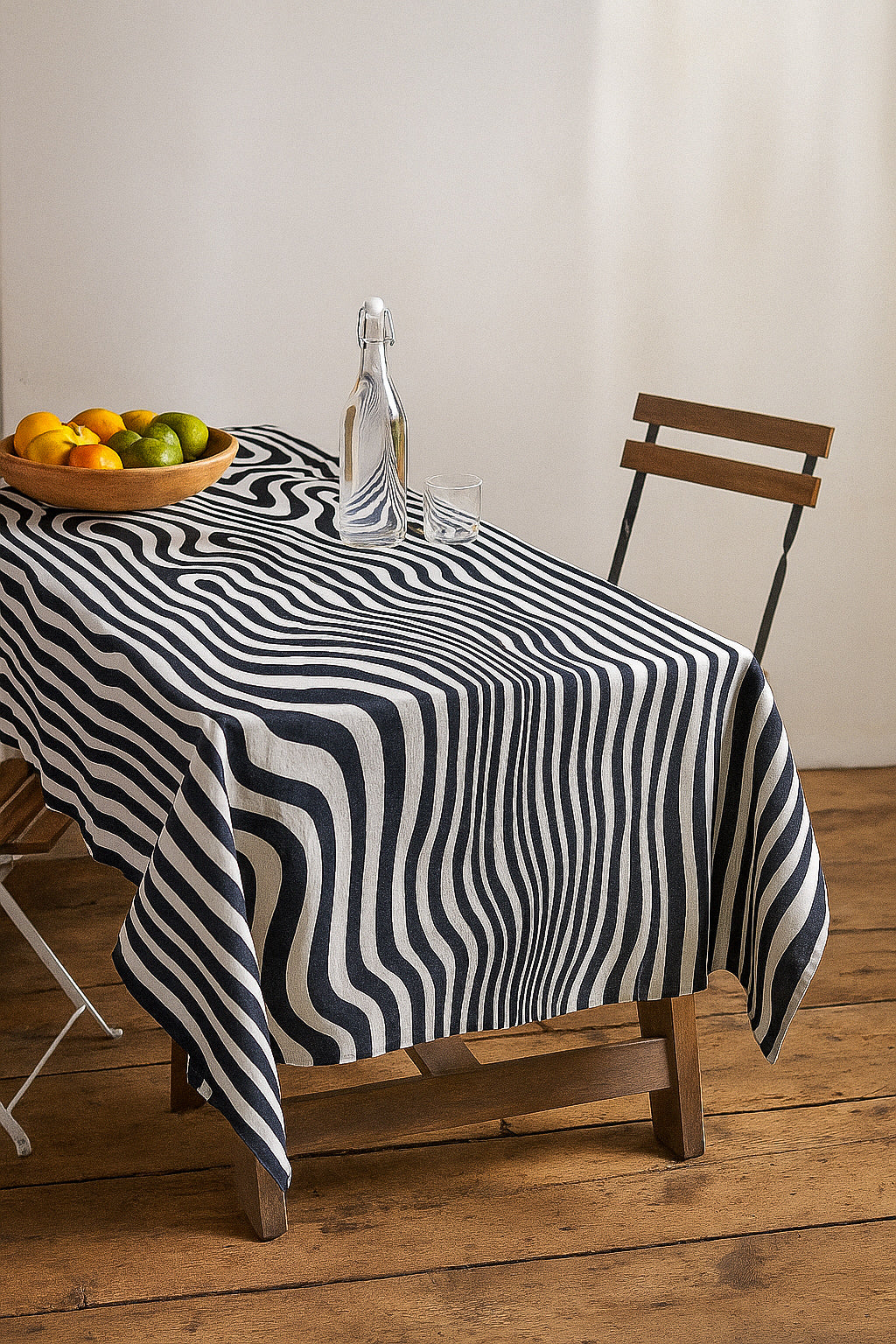 Table Cloth - Rhythm In Black & White
