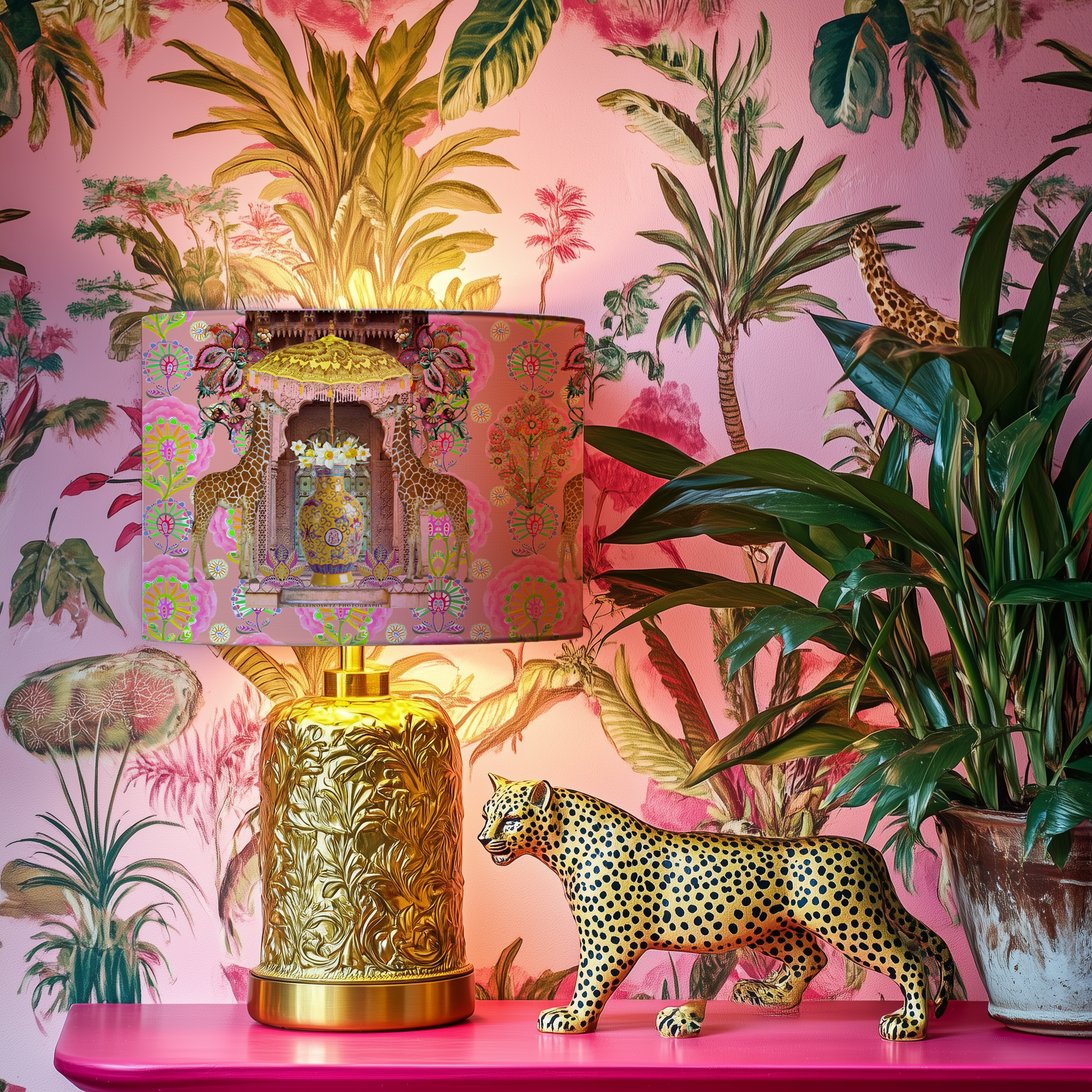 Hello Africa Lampshade - Hannah Claire Creations