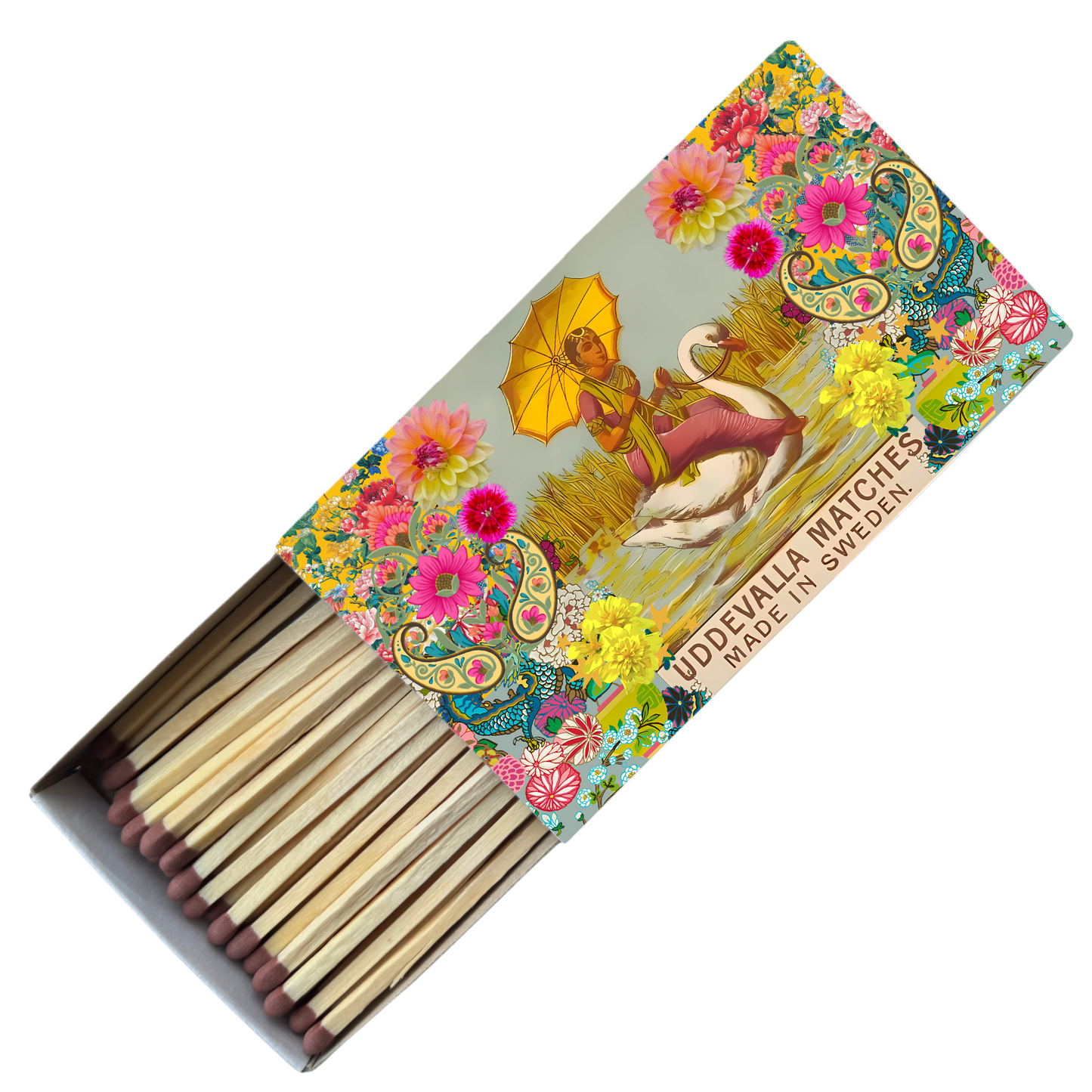 Safety Match Box - Swan Jockey