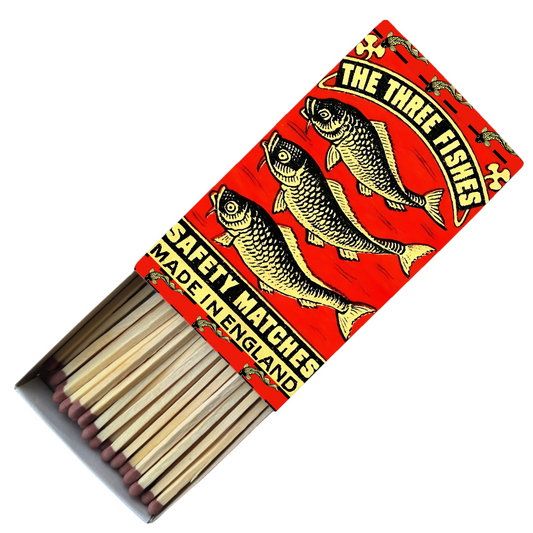 Safety Match Box - Three Fishies