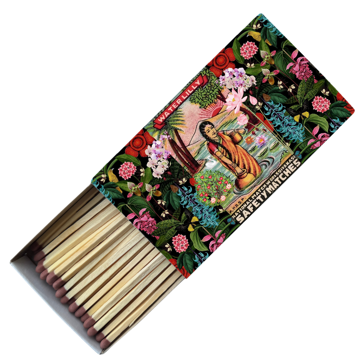 Safety Match Box - Water Lilly