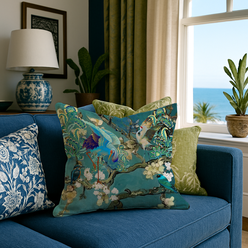 Blue Birds & Blossoms
