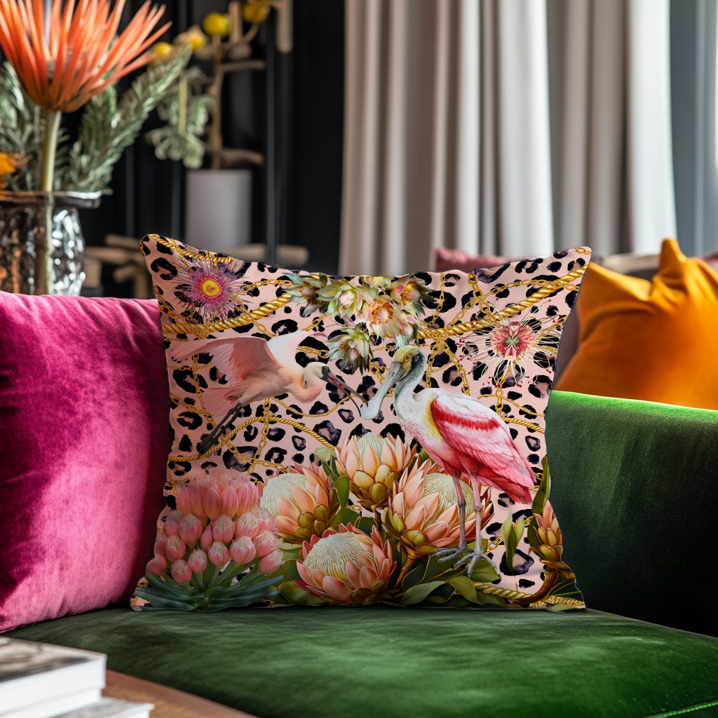 Spoonbill & Proteas - Hannah Claire Creations