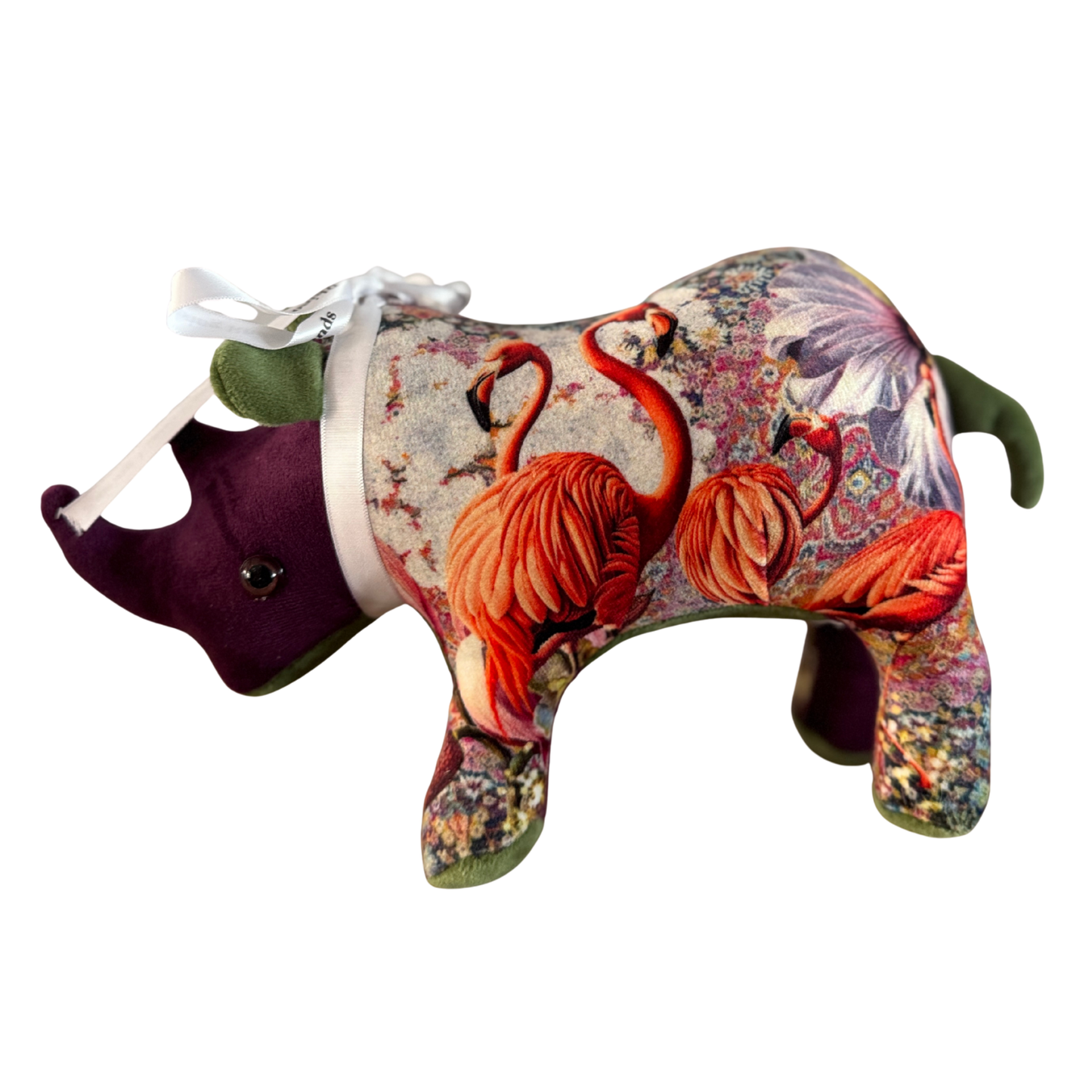 Baby Handmade Rhino - Trio Of Flamingos