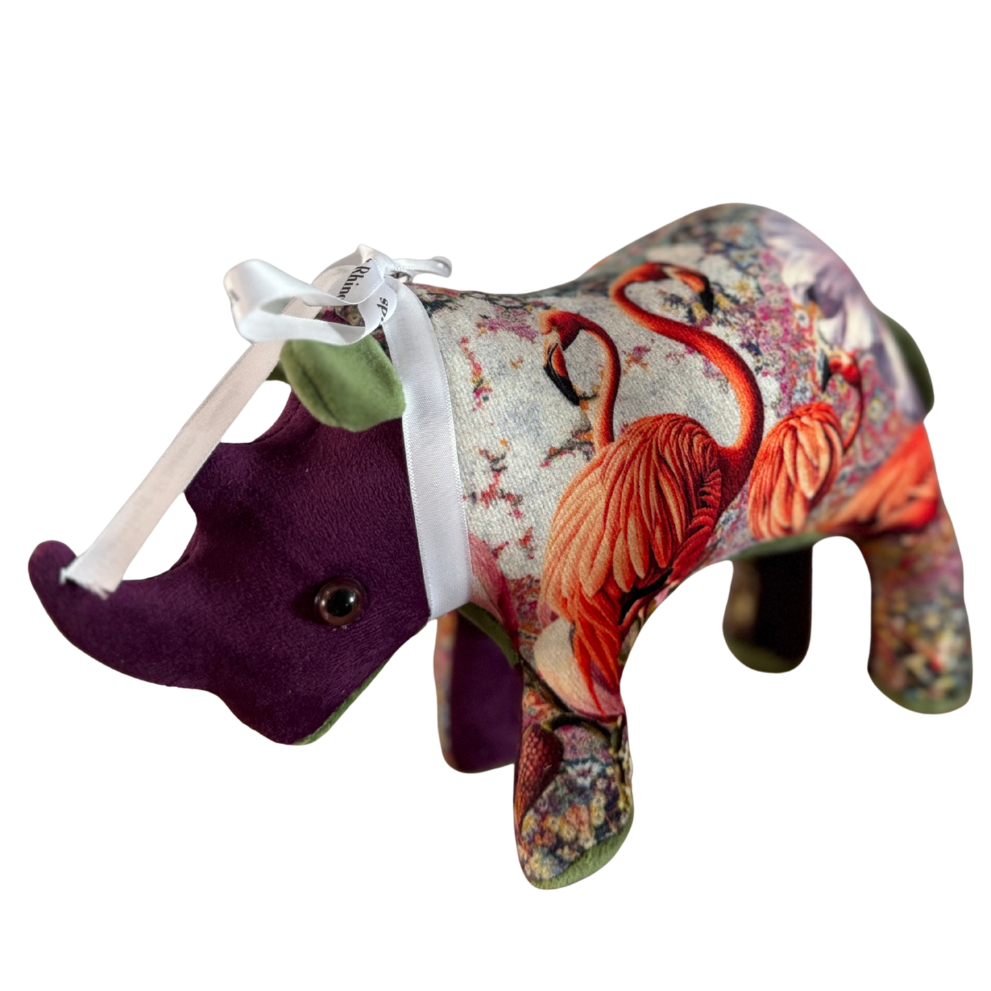 Baby Handmade Rhino - Trio Of Flamingos