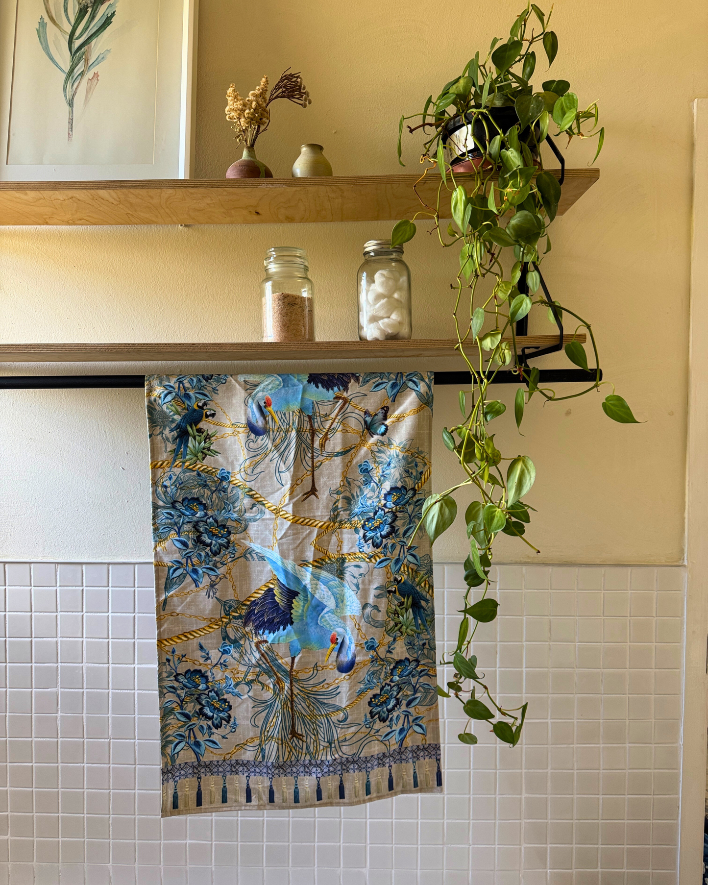 Blue Birds & Blossoms - Guest Bathroom Towel