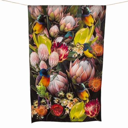 Sunbirds & Proteas - Beach Towel