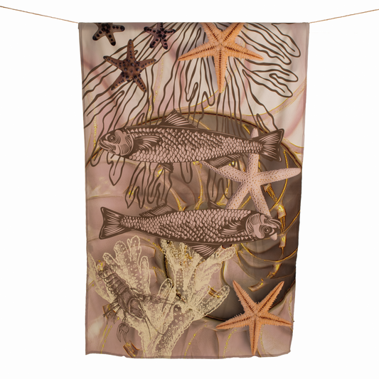 Shells & Fish - Beach Towel