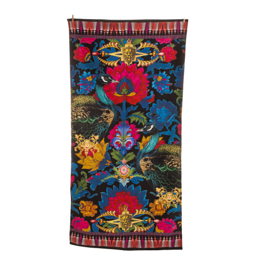 Peacocks & Florals - Guest Bathroom Towel