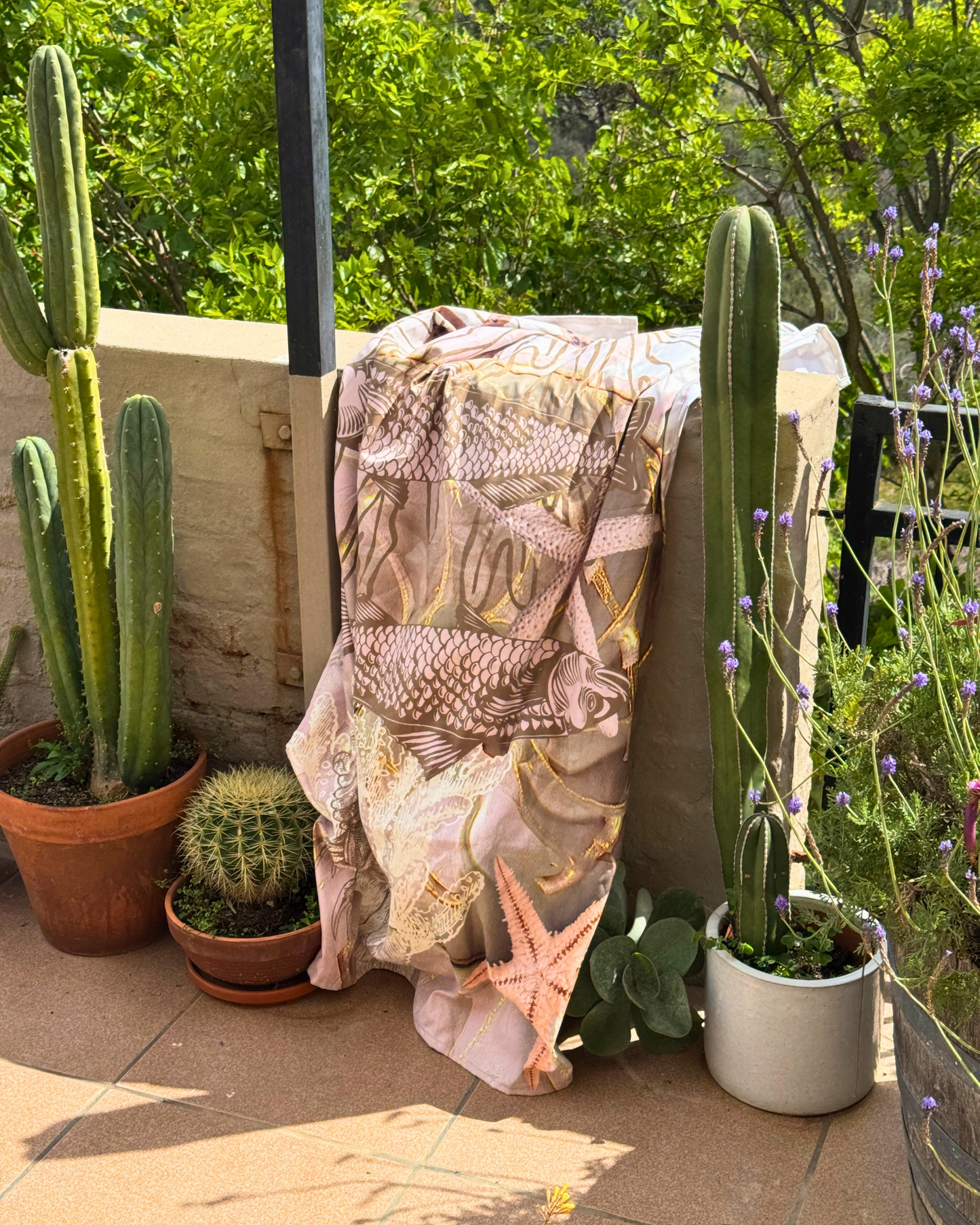 Shells & Fish - Beach Towel