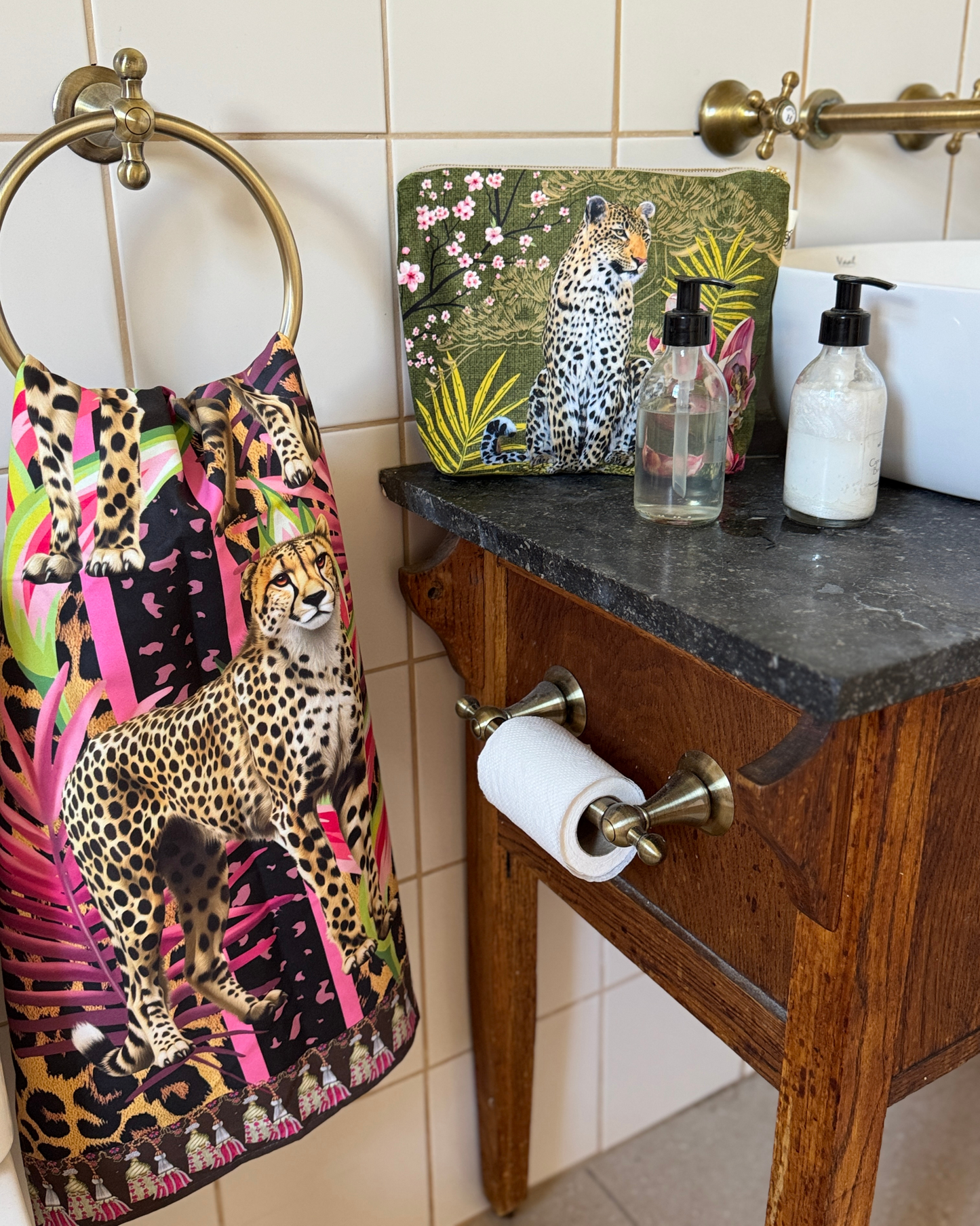 Cheetah Stripe - Guest Bathroom Towel