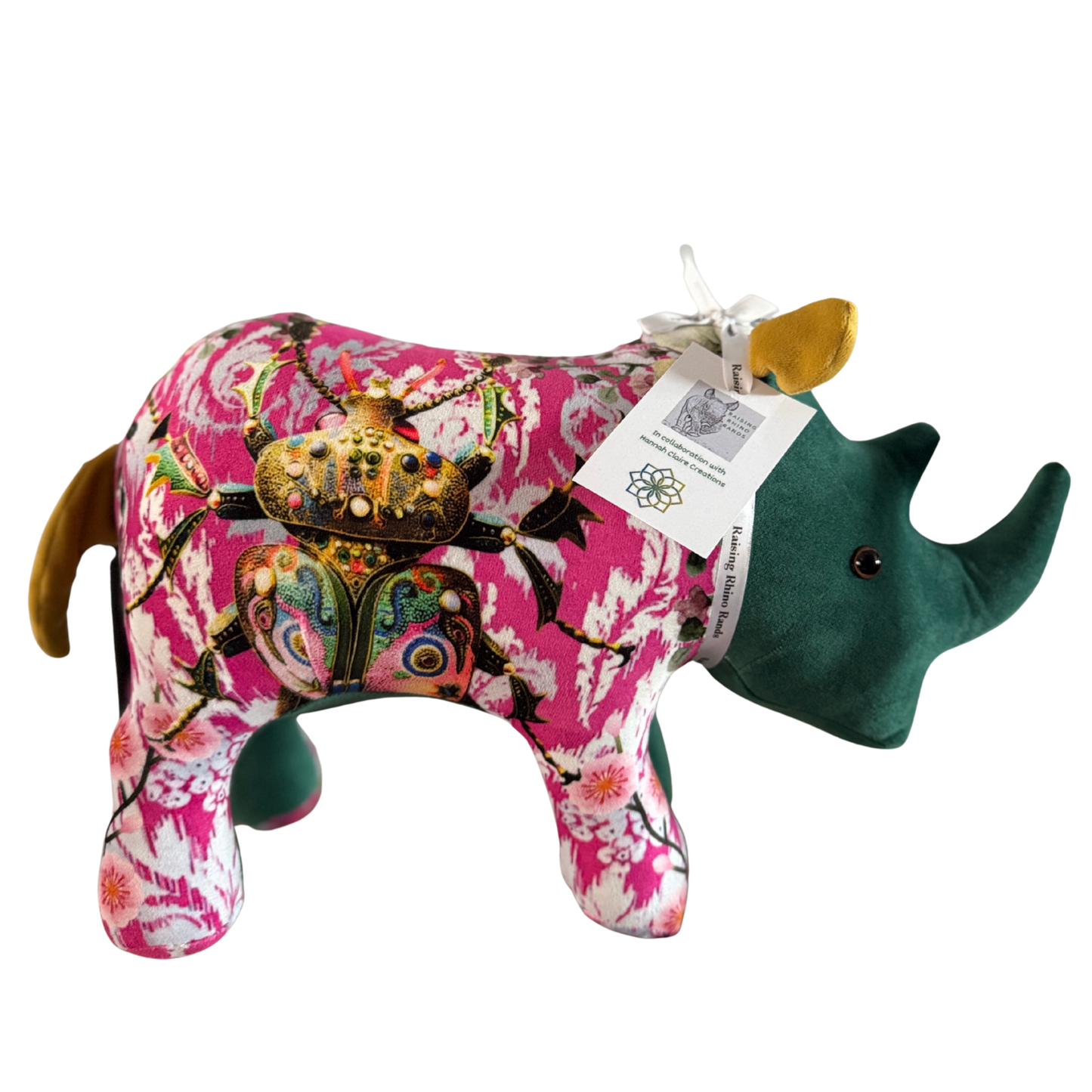 Mamma Handmade Rhino - Pink Scarab - Hannah Claire Creations