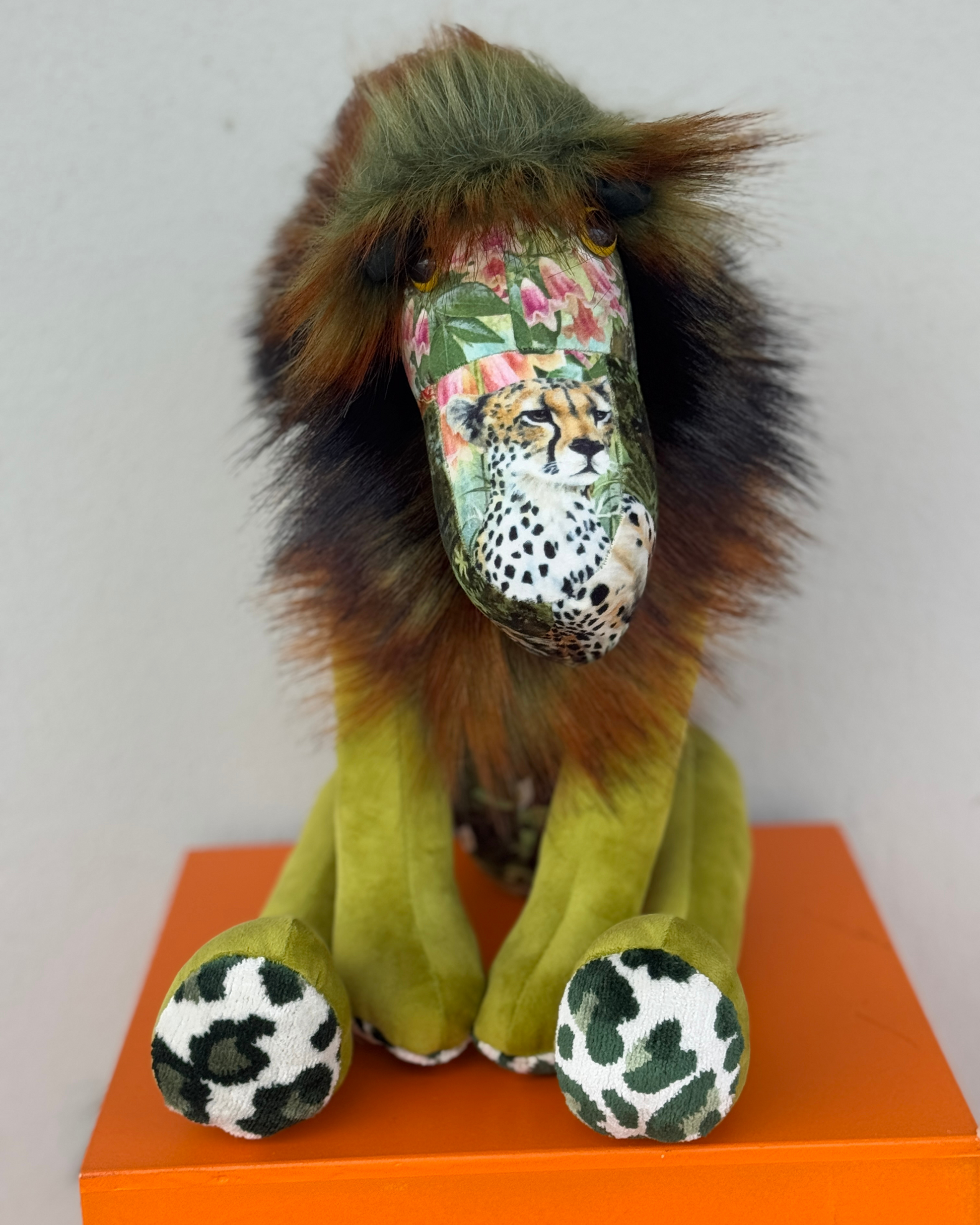 Handmade Lion - Green Wild Cat