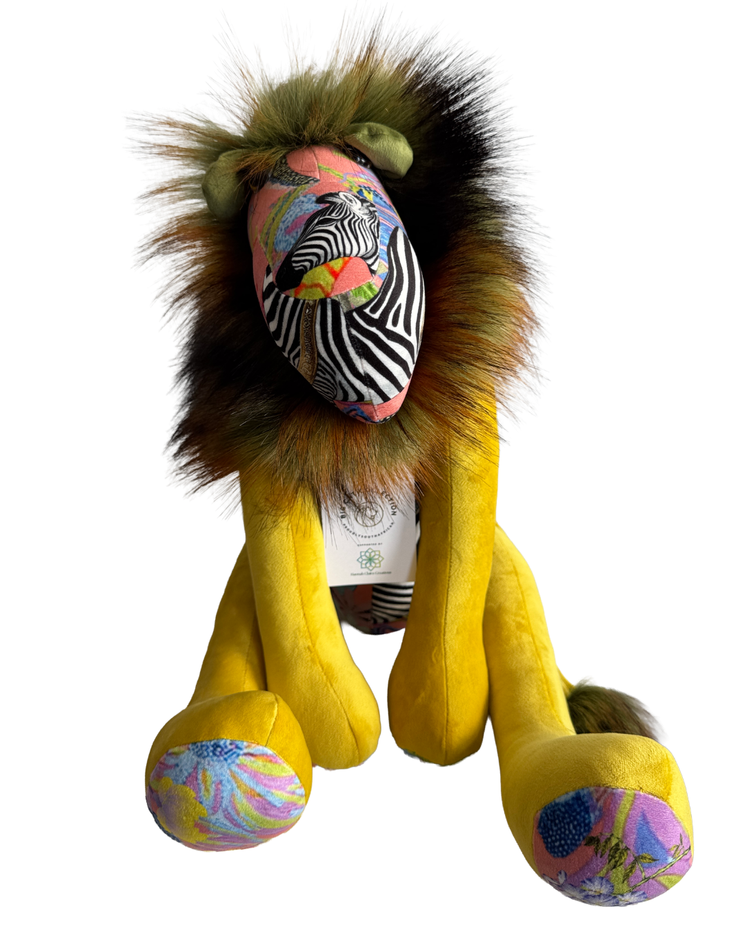 Handmade Lion - Untamed Zebra - Hannah Claire Creations