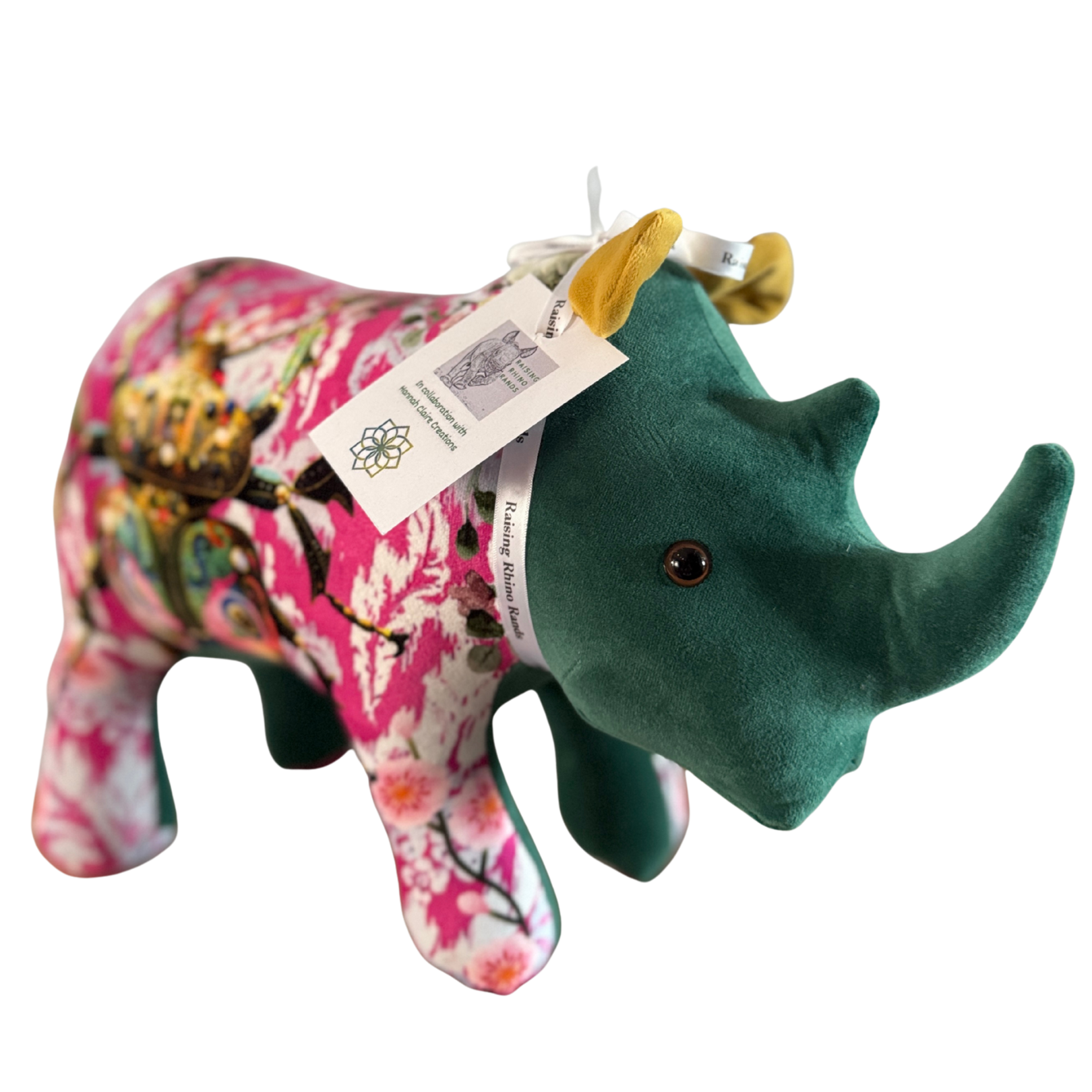 Mamma Handmade Rhino - Pink Scarab - Hannah Claire Creations