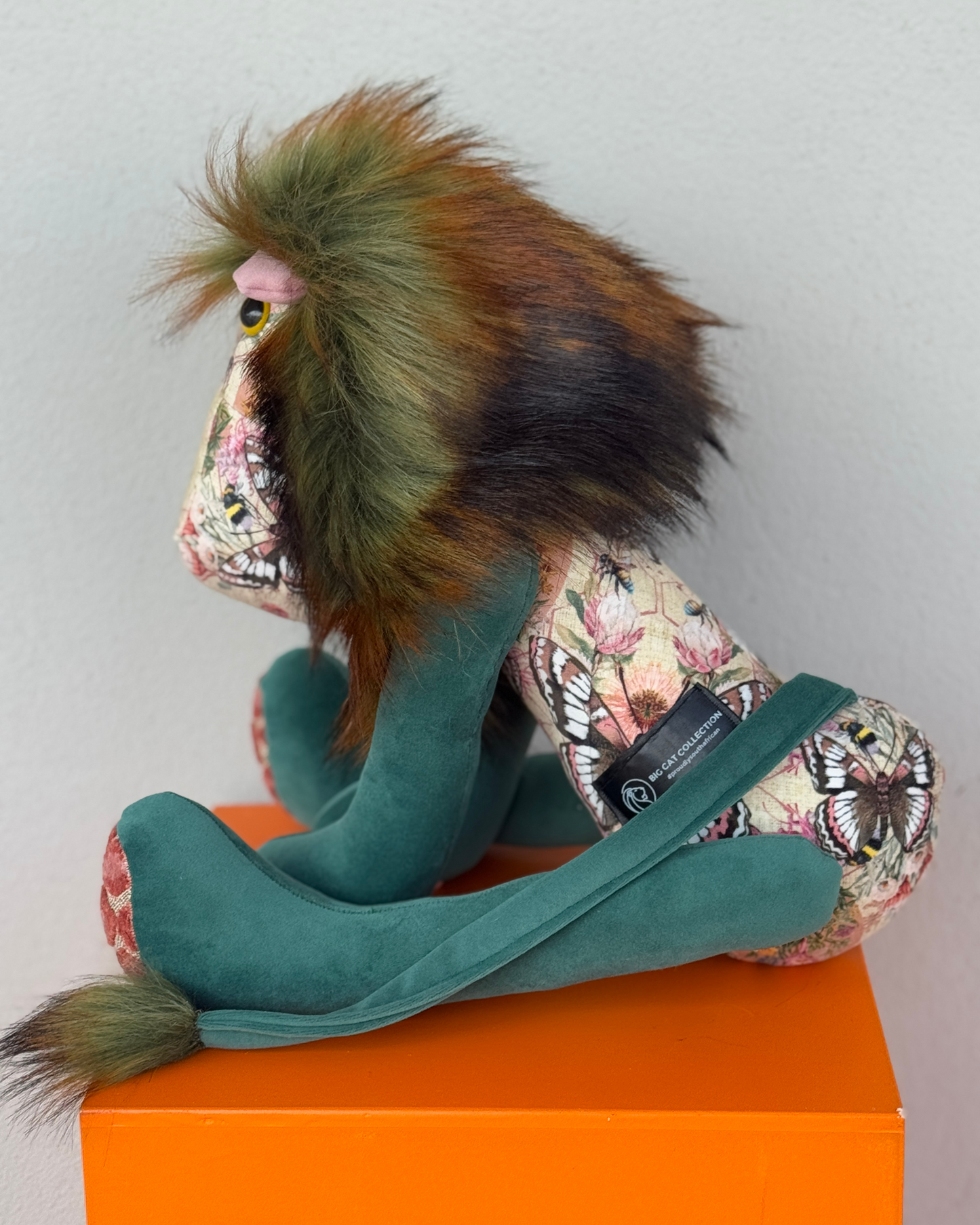 Handmade Lion - Blue & Pink Butterflies