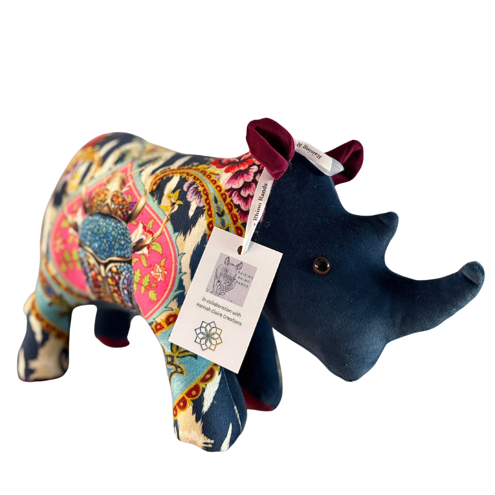 Mamma Handmade Rhino - Blue Scarab - Hannah Claire Creations
