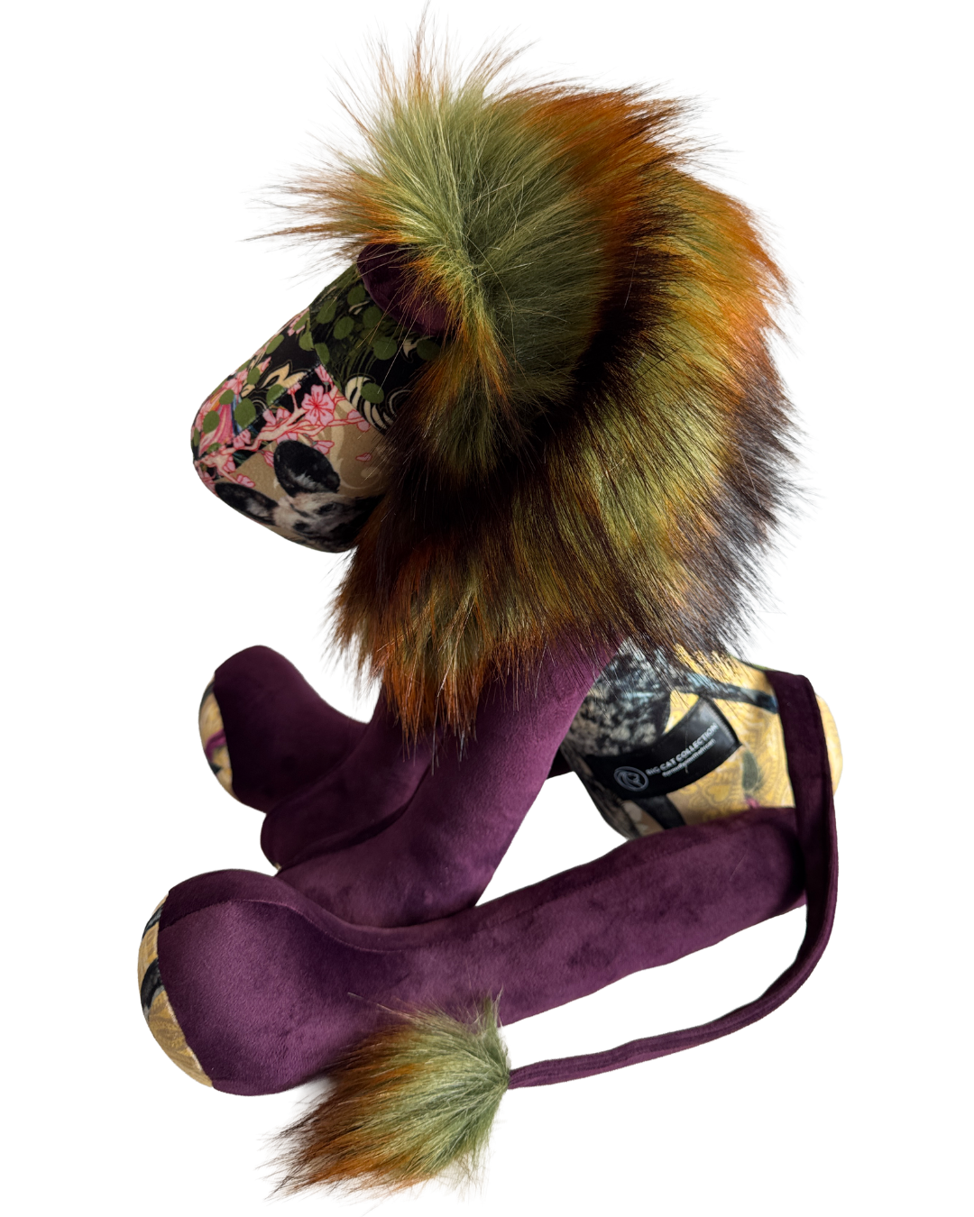 Handmade Lion - Hello Africa Wild Dog (Purple Velvet) - Hannah Claire Creations