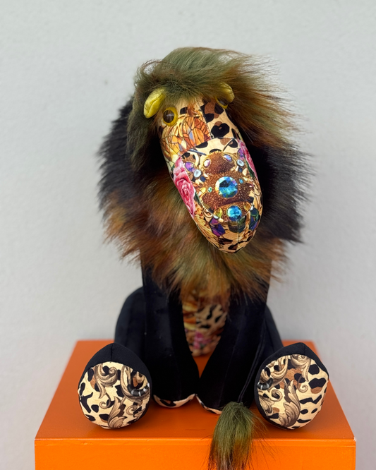 Handmade Lion - Black & Gold Bees