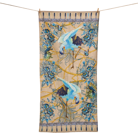 Blue Birds & Blossoms - Guest Bathroom Towel