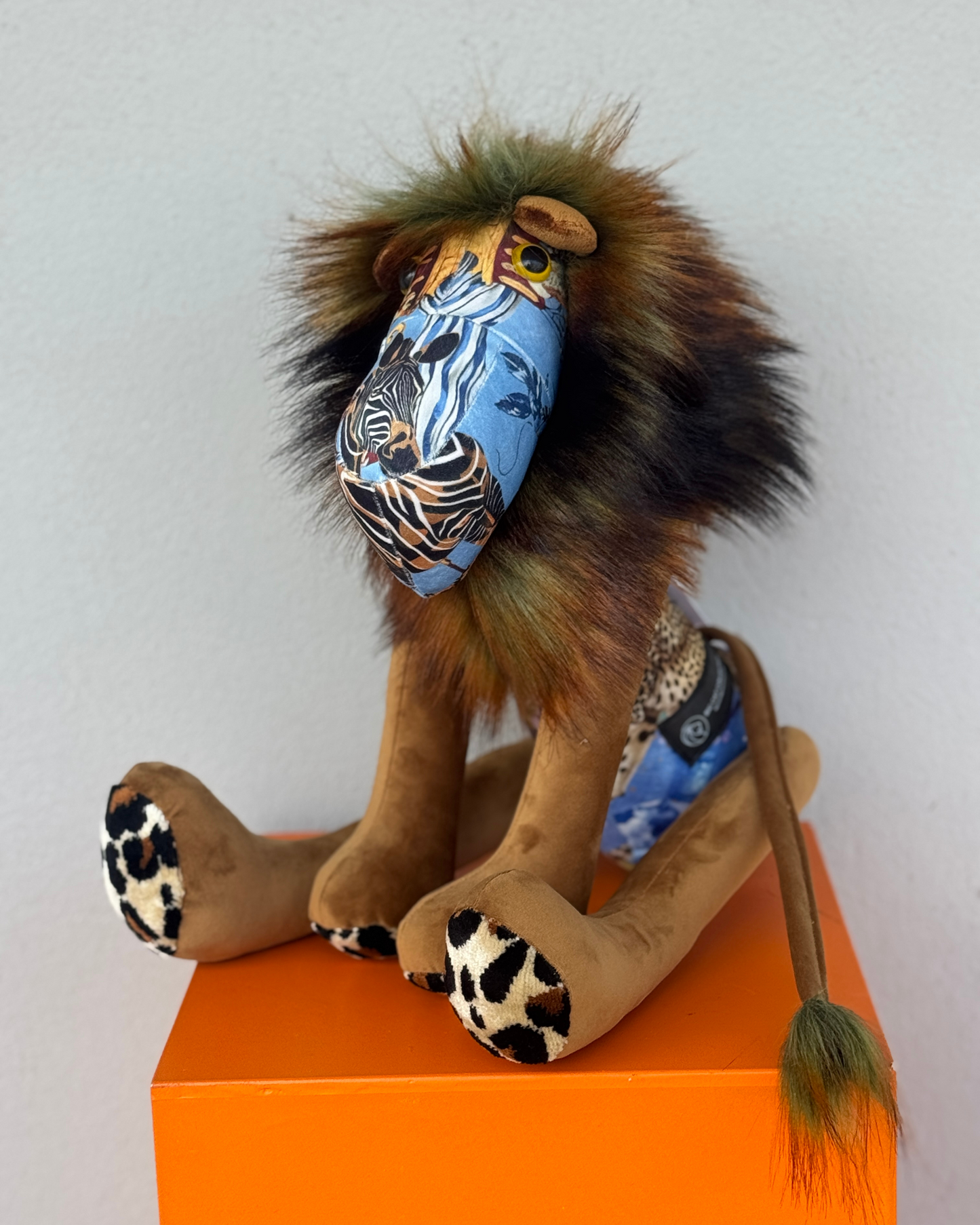 Handmade Lion - Brown & Blue Zebras