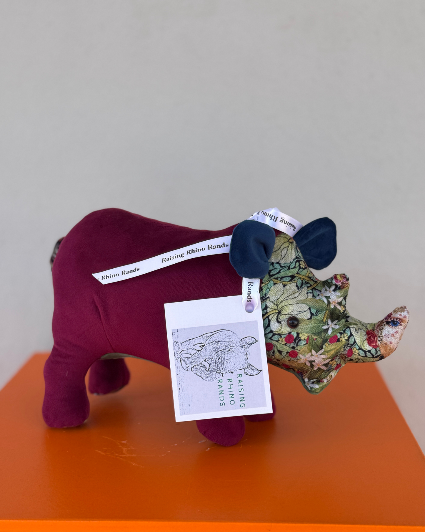 Baby Handmade Rhino - Green Parrot