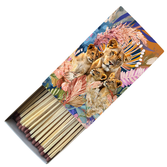Safety Match Box - Baby Lions - Hannah Claire Creations