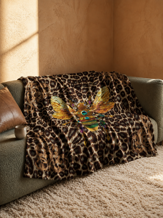 Golden Bee - Fleece Blanket - Hannah Claire Creations