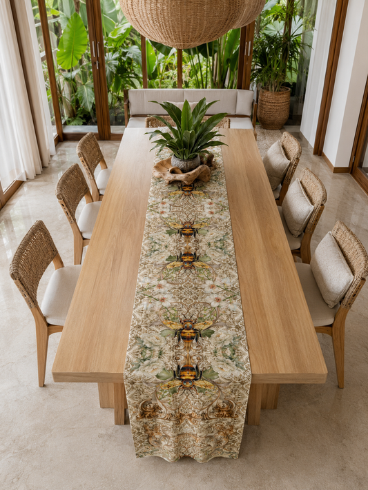 Table Runner - Golden Bees - Hannah Claire Creations